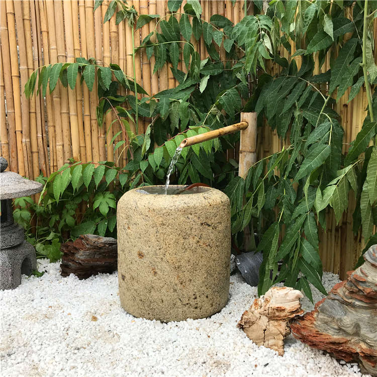 老旧石槽鱼缸石头石缸养鱼户外花园青石马槽景观庭院石钵流水摆件