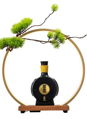 新中式led灯圈底座发光酒架白酒红酒洋酒展示品鉴会桌面摆件酒会