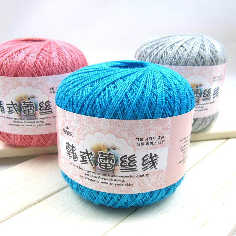8号蕾丝线棉线丝光棉钩编线DIY包包毛衣手工编织毛线缝补
