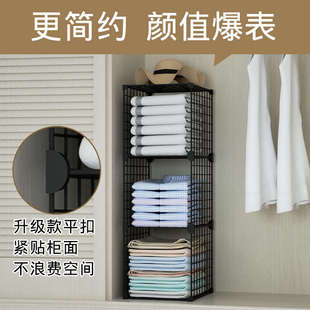 衣柜收纳分层空间利用整理置物架加层分割隔板衣橱隔断分林达