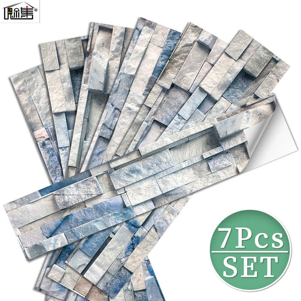 复古3D立体仿真砖头文化砖PVC墙贴厨房墙壁装饰防水防油贴纸RS09