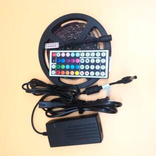 5050 LED灯条吸塑套装 RGB灯条 44键遥控器 电源 5050RGB套装