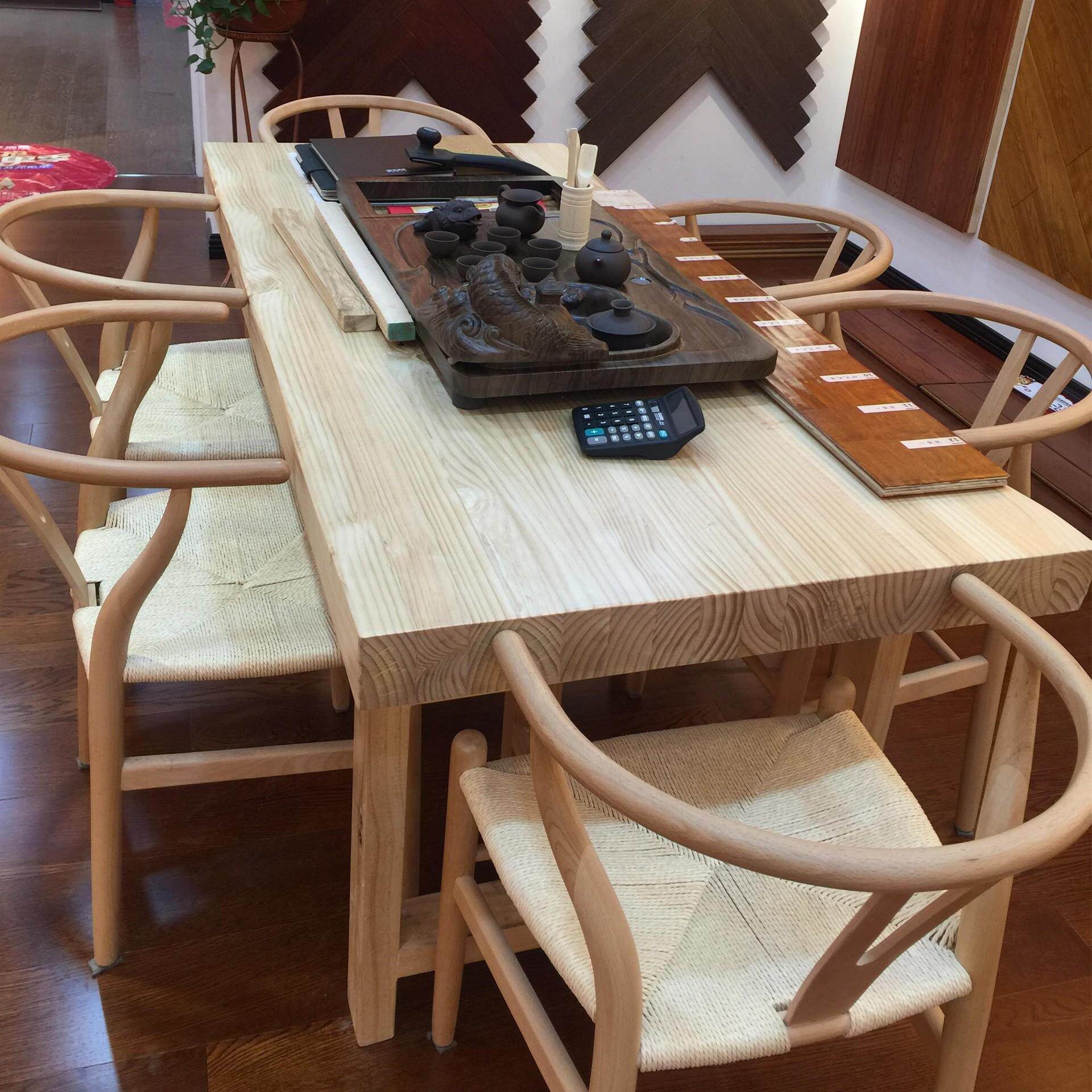 新款直销古典复古实木茶桌椅组合 办公室现代高端泡茶桌 客厅小型