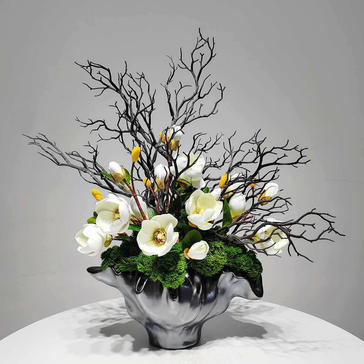 中式仿真花高端酒店大堂前台客厅餐桌花摆件电视边柜玄关假花摆设,鲜花速递/花卉仿真/绿植园艺,仿真绿植,淘宝优惠券,粉丝福利购,淘宝优惠卷