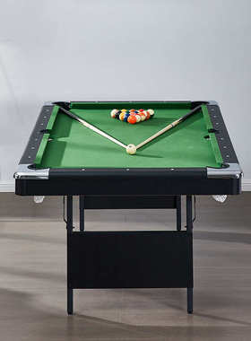 家用室内成人2.1米7尺折叠台球桌 免安装桌球台撞球台pool table