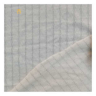 产地货源婴童防蚊裤 镂空单面提花65T35C针织布料 面料