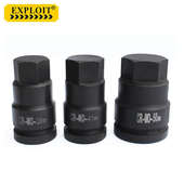 风套筒开拓内扳手25mm六角专用头六角批寸炮旋重型套头具四方内1