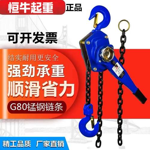 起重倒链手扳葫芦重物提升1吨2吨吨手动手摇吊机手板吊葫芦