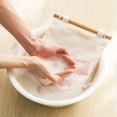 布艺收纳床头墙壁悬挂手机挂袋