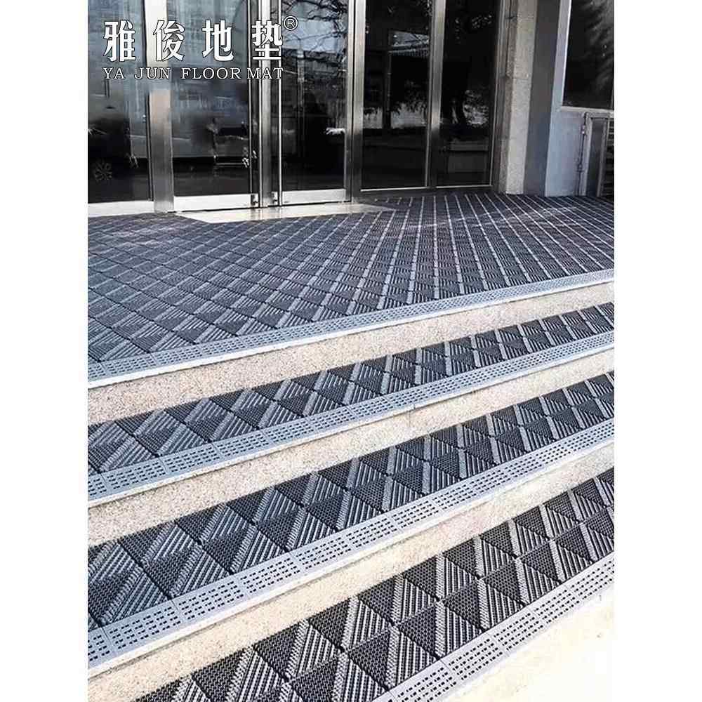 室外防滑地垫门口进门塑料蹭土门垫酒店商用户外脚垫入户门前地毯