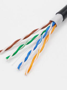 安普超五六6千兆类外室网线纯无氧铜8高芯监控POE户外家用速VWK30