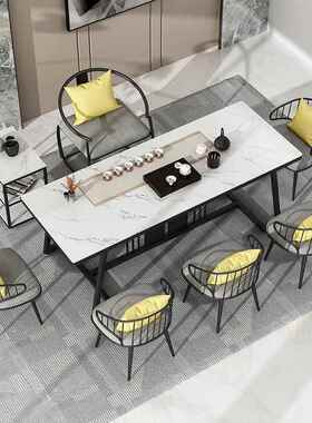 新中式茶桌椅组合现代约大石小茶尚台时客厅家73787用办公室泡理