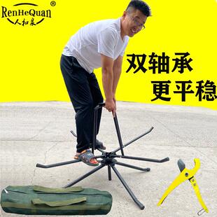 地暖管放管器PE盘管支架双轴承单轴承加厚加固可配收纳包放管工具