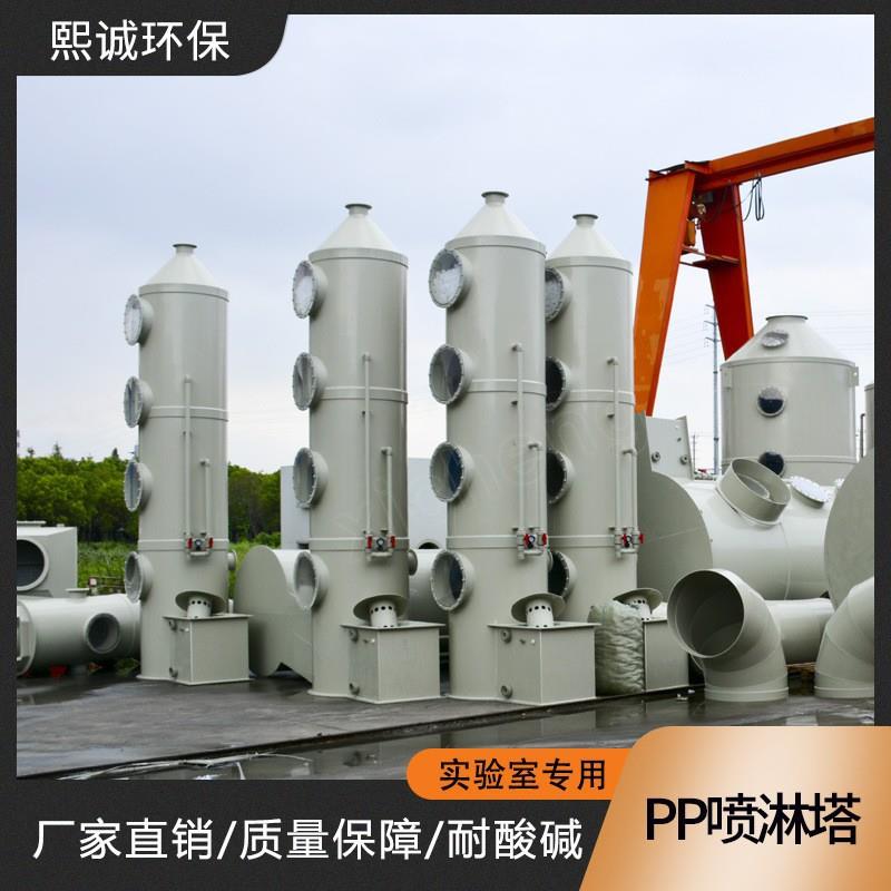PP喷淋塔废气处理设备酸雾废气净化洗涤塔除臭除尘环保设备水淋塔