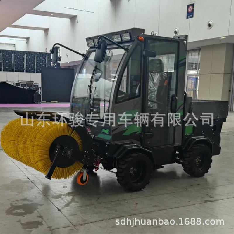 大型扫雪机道路除冰清雪滚刷车辆改装液压推雪板机载扫雪机