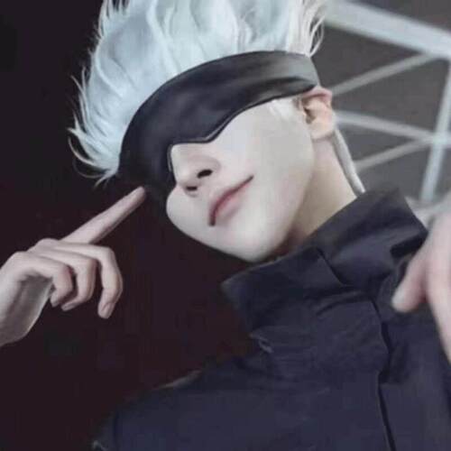 Jujutsu Kaisen Gojo Satoru Cosplay Glasses Blindfold Prop