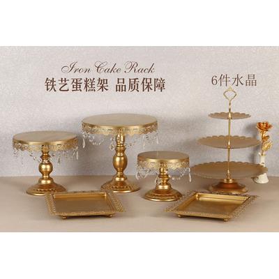 艺欧式铁蛋糕架套装婚庆摆会件NDU甜品店点架酒舞会心道具蛋糕盘