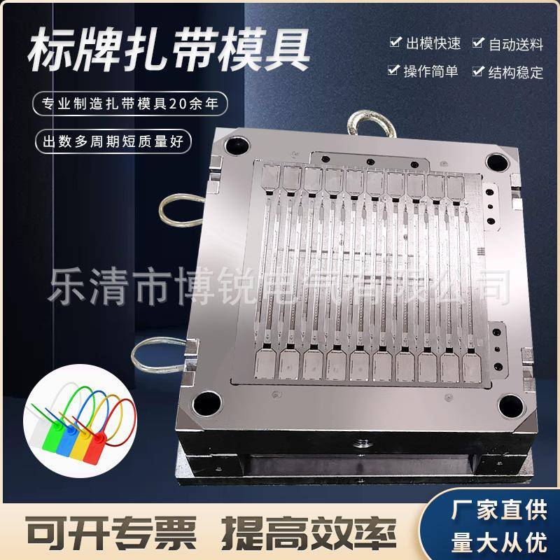 博锐供应封条扎带模具尼龙扎带模具钢钉线卡模具扎带模具模具