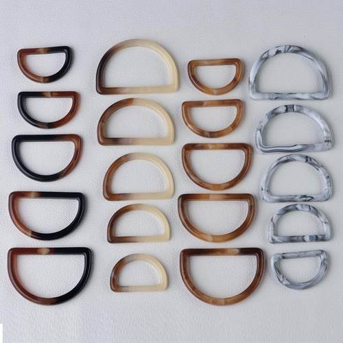 D字扣树脂服装饰辅料腰扣大衣风衣半圆配件外套纽扣现货D扣钮扣