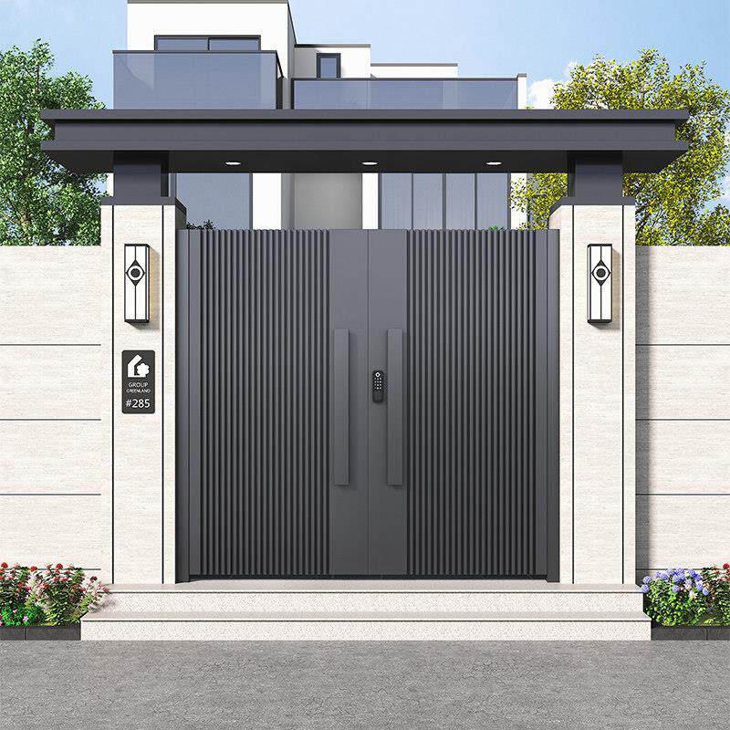 铝合金庭院门花园别墅大门农村自建房花园大门院子门双开 关大门