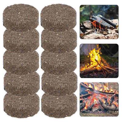 10 Pcs Outdoor Picnic Small Hot Pot Charcoal Ignition B