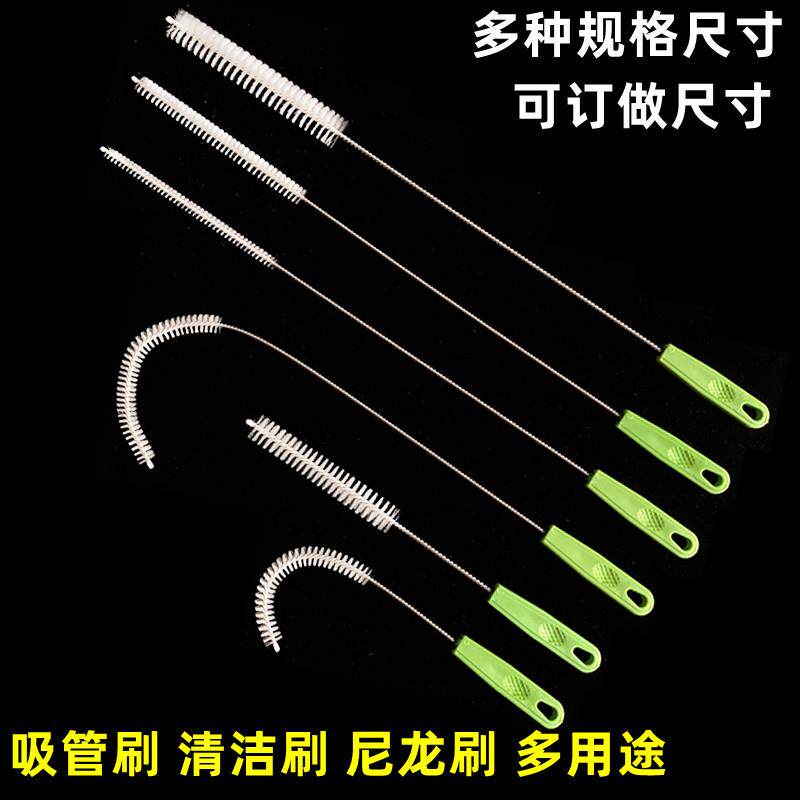 小刷子 圆孔刷水管刷水杯奶瓶吸管刷 试管刷 清洁刷软毛加长毛刷