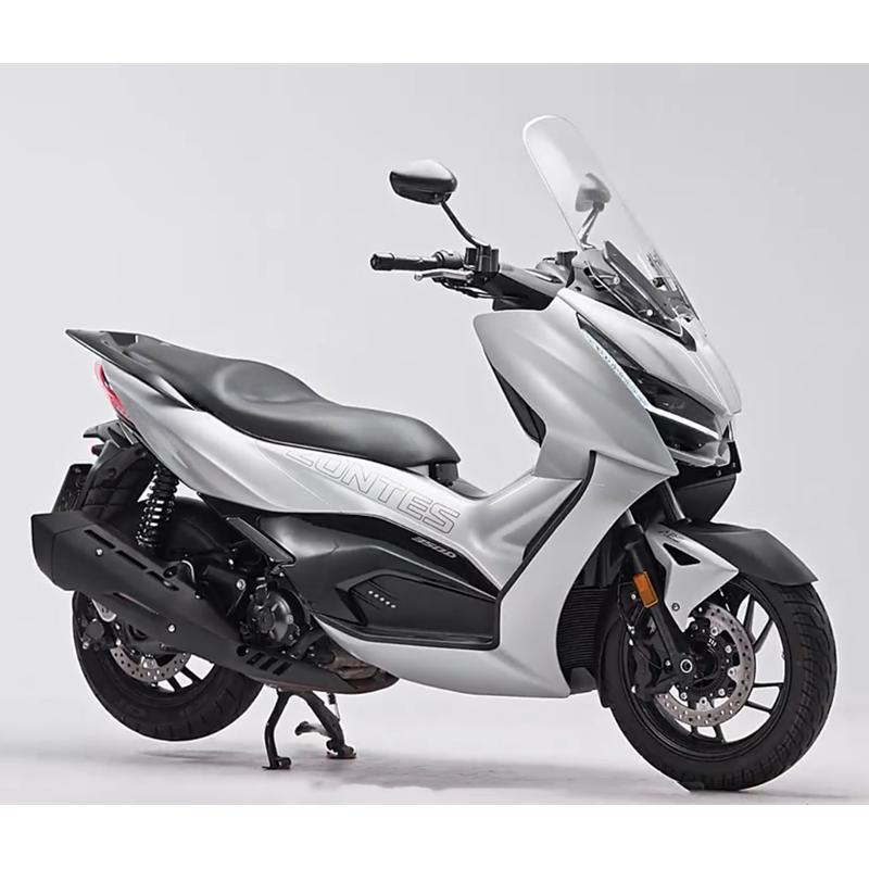 升仕原厂ZT350-D/E/M排气管消音器消声器烟筒传氧感器改装防烫板