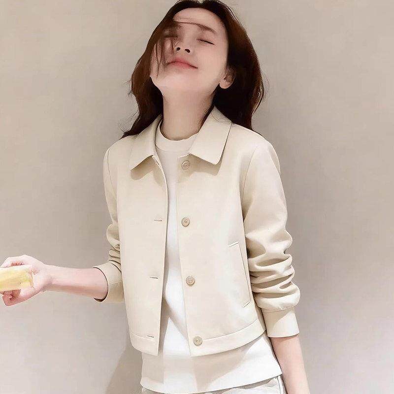 韩国今年流行爆款小香风巨好看小个子高级感短款棒球服夹克外套女