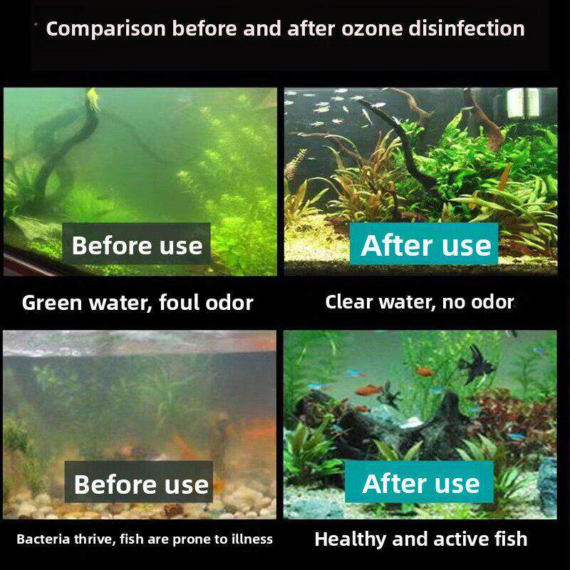 2000mg多功能水族鱼缸消毒杀菌活氧净化水质异味果蔬肉臭氧解毒机
