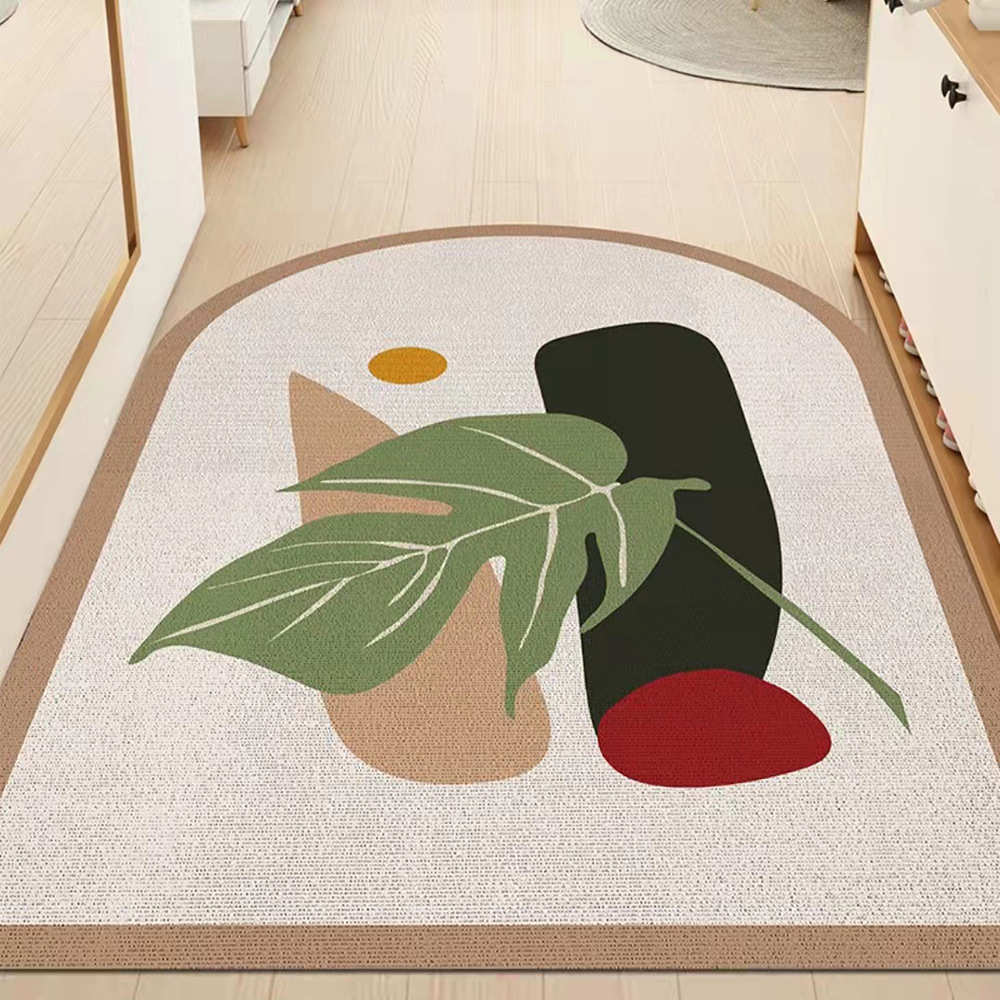 简约ins入户门地垫北欧风家用耐脏pvc地垫 diy可裁剪雪尼丝圈地垫