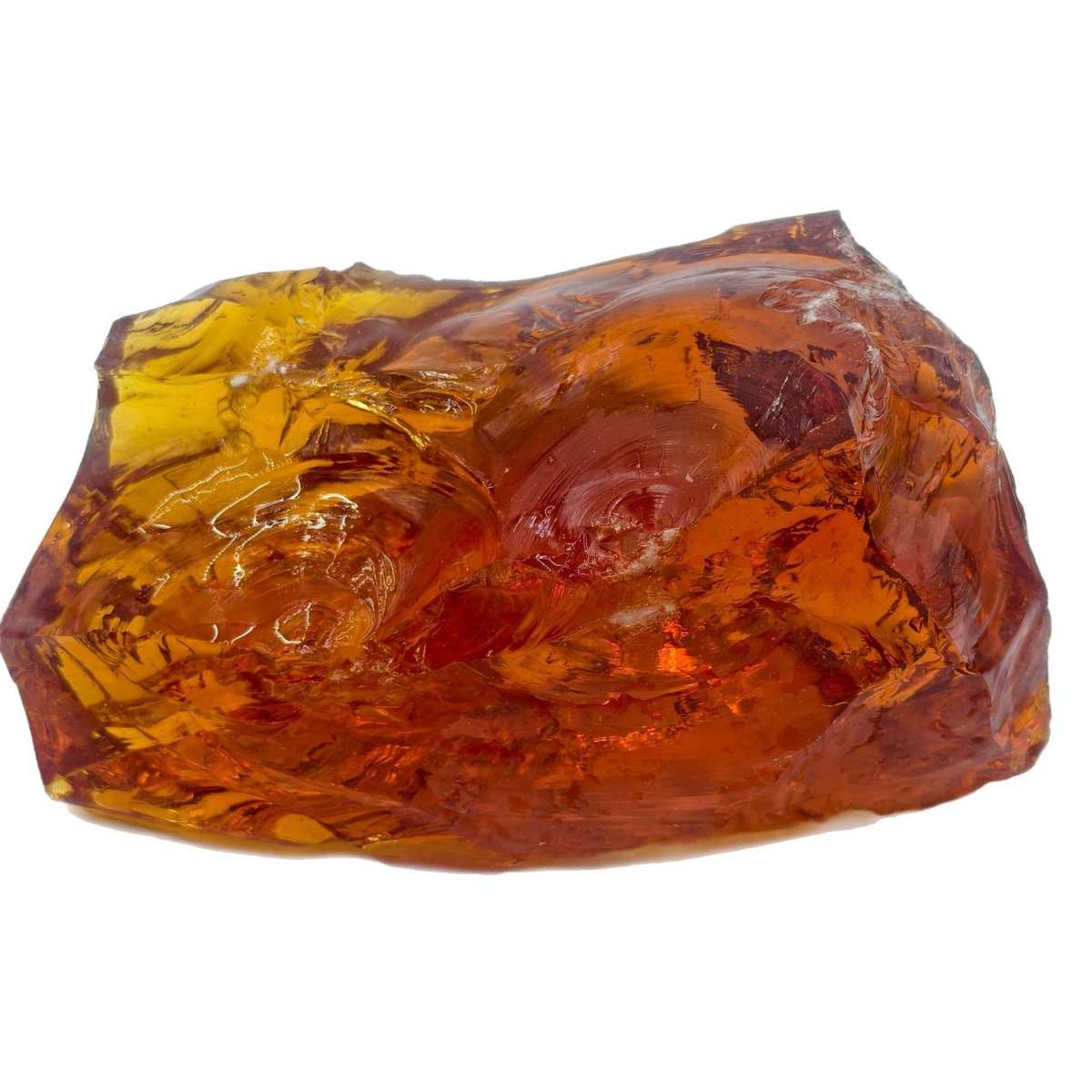 厂家批发多彩玻璃块碎石不规则透明大琉璃石造景装饰用彩色玻璃石