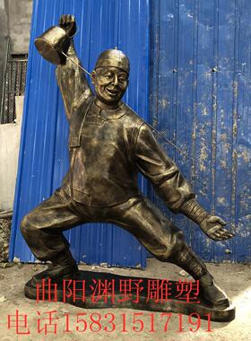 玻璃钢倒茶迎宾雕塑喝茶人物雕塑茶馆雕塑茶楼餐厅茶文化雕塑摆件