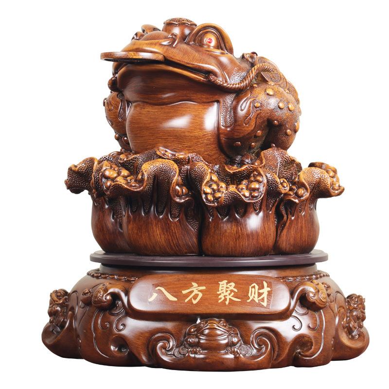八方聚财金蟾摆件招财三脚金蝉蟾蜍家居摆设公司饭店开张开业礼品