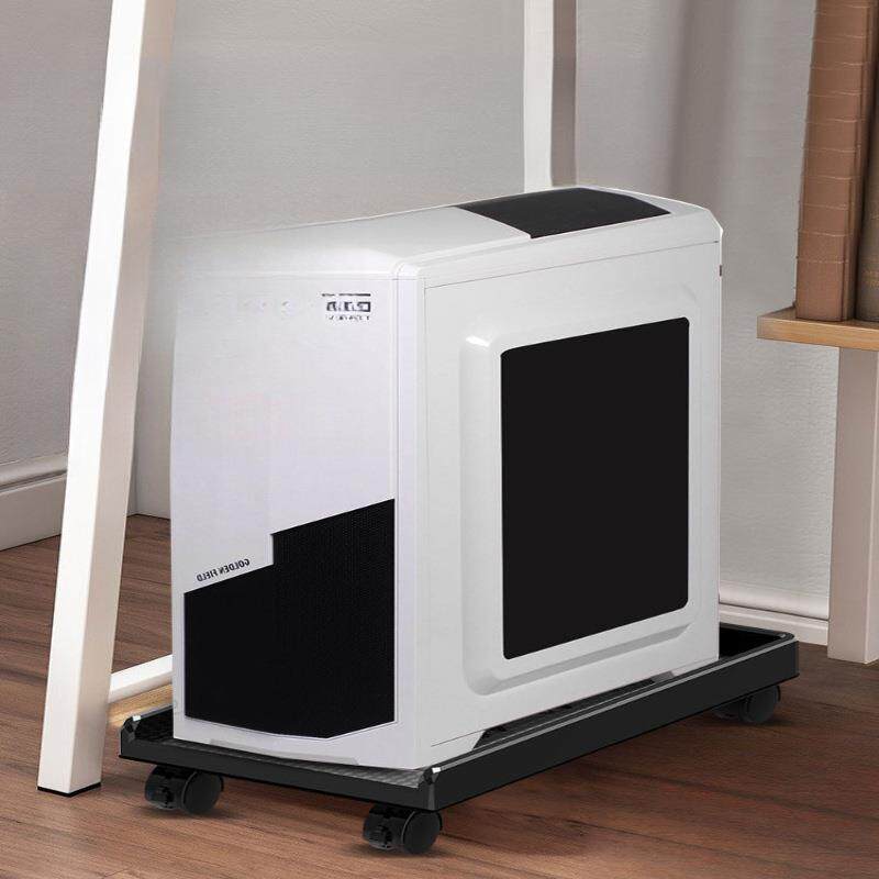 台式电脑主机底座托盘可移动滑轮机箱架子家用办公简约托架置物架