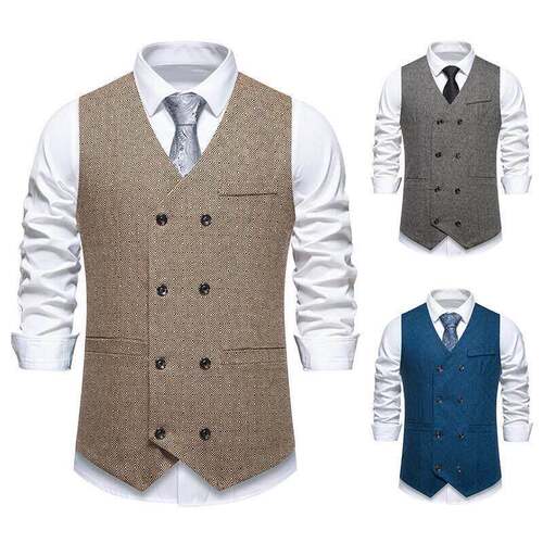 T 62070 Men's Suit Vest 士西装马甲跨境速卖通外贸