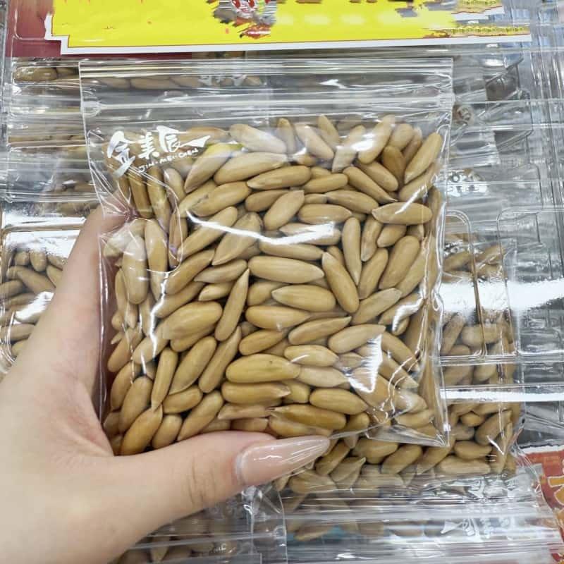 金美辰吊瓜子野瓜篓子奶油味开 口松子野黑松手剥松子炒货年货零