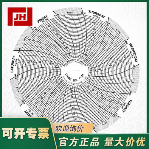 迪克森圆盘温度记录仪SL4350记录纸C181另记录笔P226P246