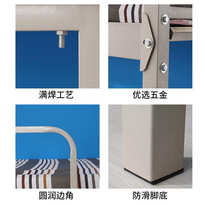 生上下铺层高低架子床员工宿舍工地两铁架床加固学加厚双铁艺ACS