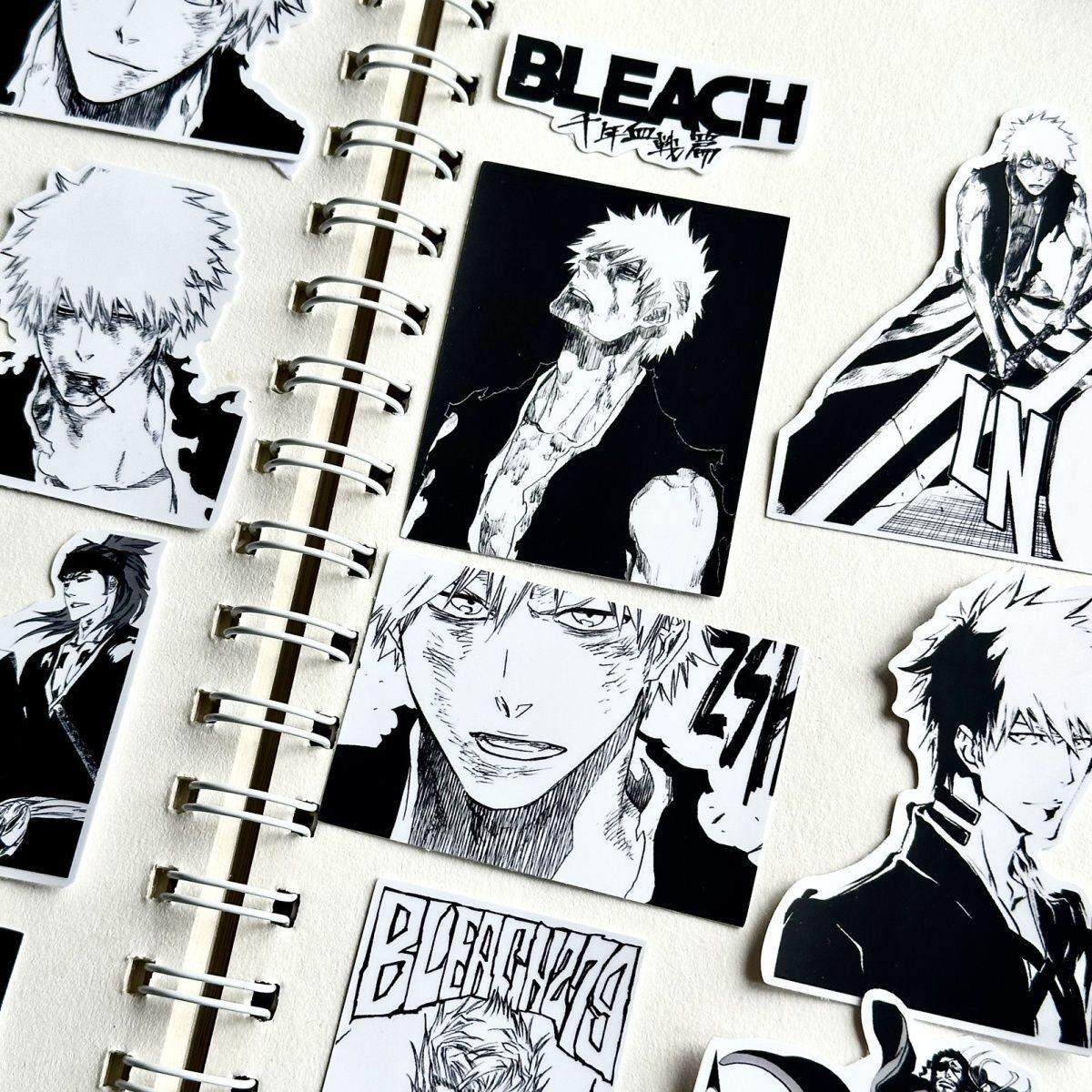 漫画死神周边bleach贴纸千年血战贴画装饰防水手账动漫贴画黑白贴