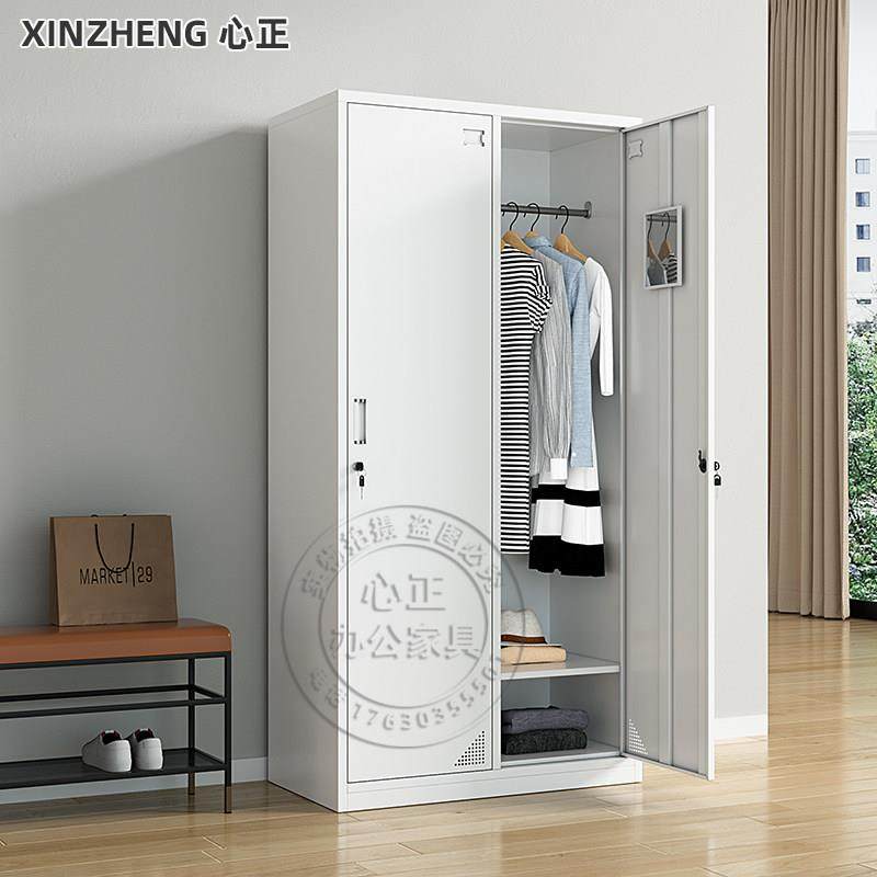 钢制二门更衣柜学校宿舍挂衣柜带锁存包储物柜办公室多门换衣柜子,商业/办公家具,办公储物柜,淘宝优惠券,粉丝福利购,淘宝优惠卷