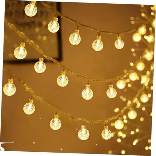 Led Crystal Ball String Lights Garland Christmas Fairy Light