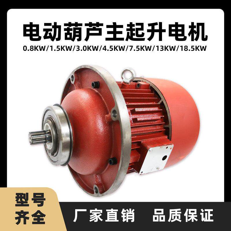钢丝绳电动葫芦主起升电机ZD型锥形转子1.5/3.0/4.5/7.5/13KW电机