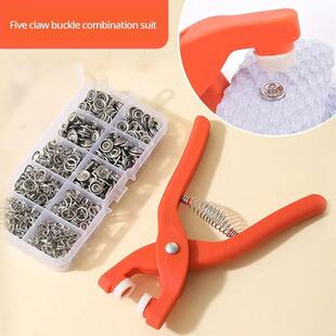 Snap Button Kit With Hand Pressure Pliers 50pcs Snaps , Meta