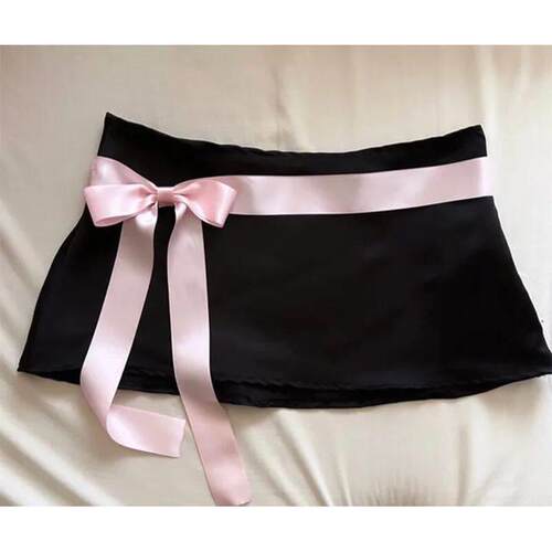 Y2K cute womens skirt punk bow sexy ultra short bottoms goth