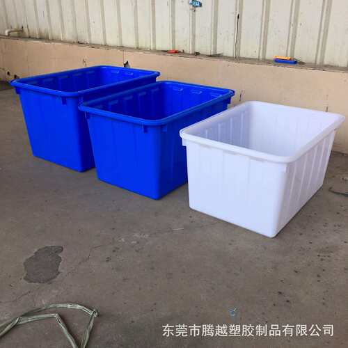 LS加厚塑料方箱400L塑料水箱 耐酸碱带轮塑料周转箱 鱼产养殖箱