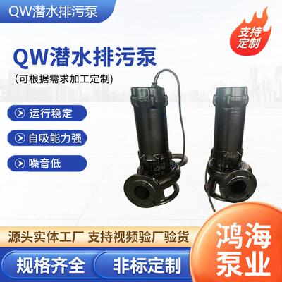 QW潜水排污泵污水管道提升泵大口径潜水泵QWB防爆潜污泵工厂
