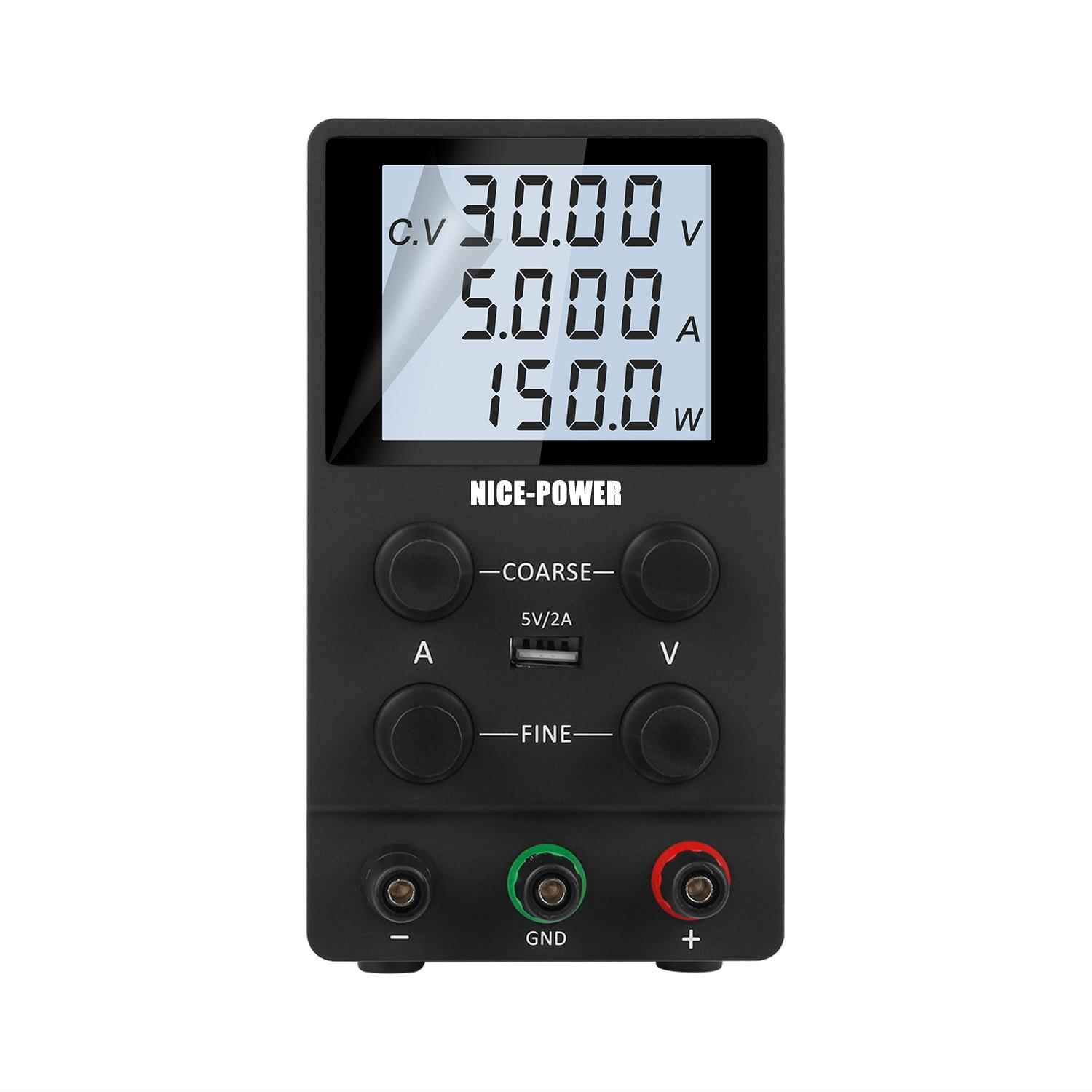 KUAIQU快取可调直流稳压电源30V10A60V120V充电电镀学生实验电源