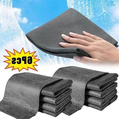1/6Pcs Magic Cleaning Cloth Reusable Microfiber Glass Window