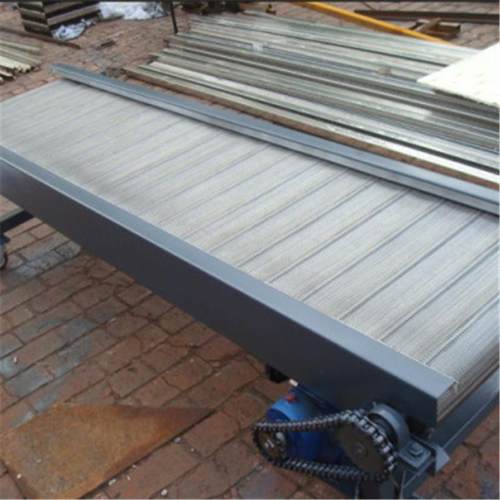 工业用塑料网带输送机皮带提升机输送设备定制传送带式皮带输送机