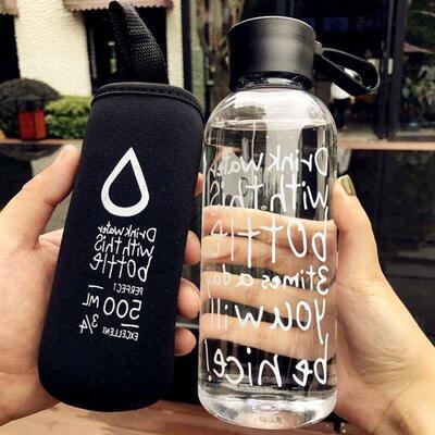 fitness space cup plastic water bottle male sport bottle水杯